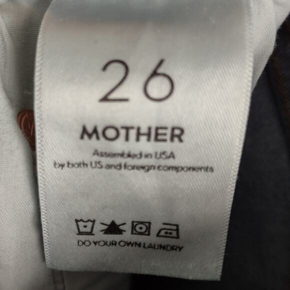 Mother Undone Hem Looker Jeans Crop in Cliffhanger Size 26 - Picture 14 of 16